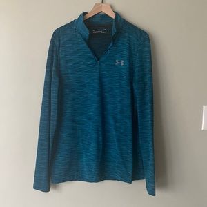 Men’s Under Armour Teal Quarter Zip - Size L